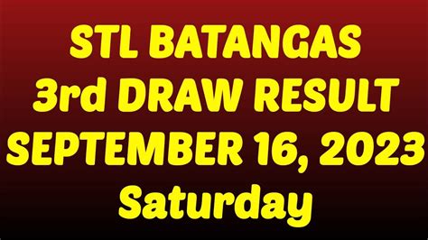 stl batangas 3rd draw result today